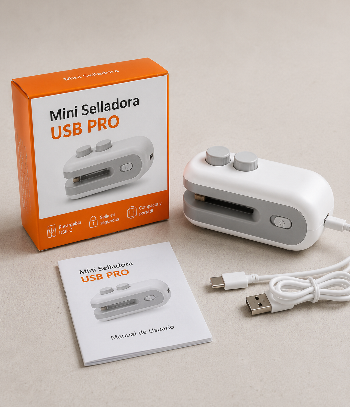 Mini selladora térmica portátil