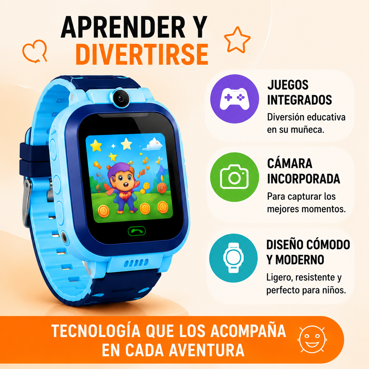RELOJ INTELIGENTE ULTRA GPS – Llamadas Bluetooth + Monitor de Salud + Resistente al Agua